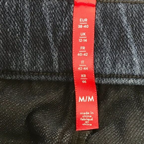 Spanx Jean-ish Ankle Leggings Women's Size Medium Dark Wash Stretch Pockets - Picture 11 of 14